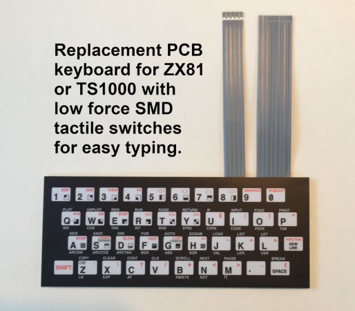 TS1000/ZX81 Tactile Keyboard
